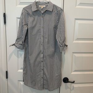 Michael Michael Kors Striped Tunic Dress Button Down Size 2